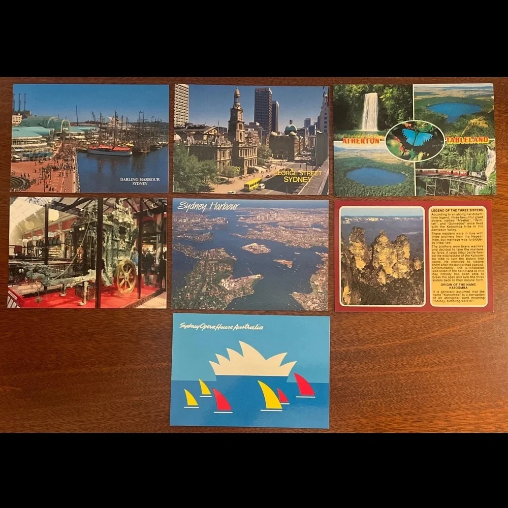 Sydney Australia Darling Harbour Atherton 3 Sisters George St Carriage Postcards